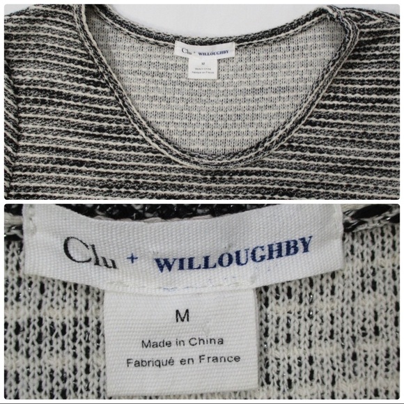 CLU + WILLOUGHBY Instick Tunic Top Size Medium - Picture 6 of 8